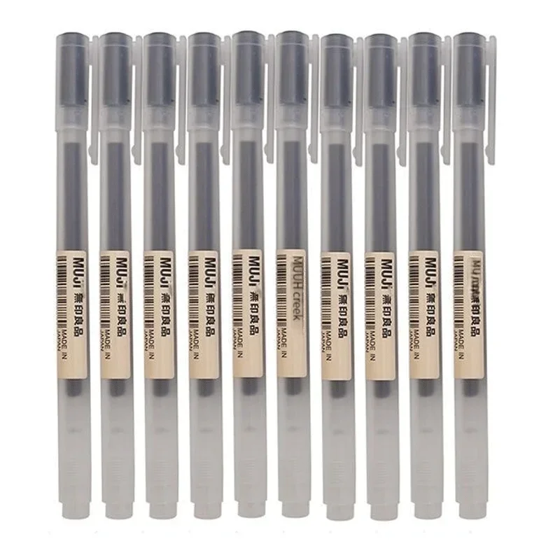 Muji Stationery Gel Pen - 6/8 unids/set bolígrafo de Gel MUJIS