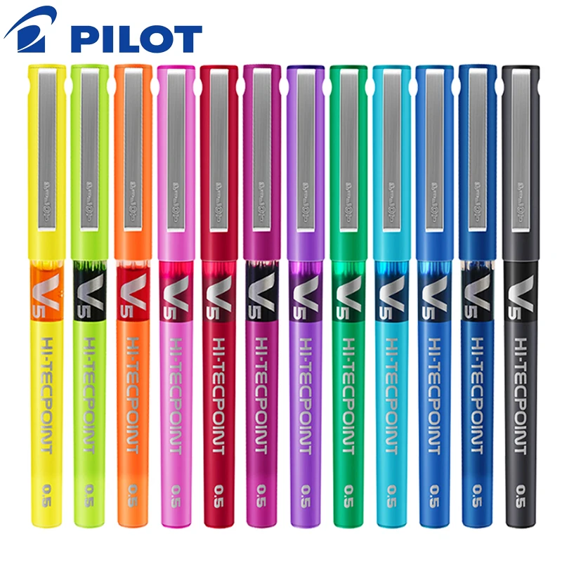 Pilot Pen V5 - PILOT-bolígrafo de Gel de aguja completa,