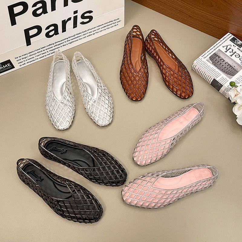 Sandalias planas de verano par - Crystal Mesh Fabric reseña y precio