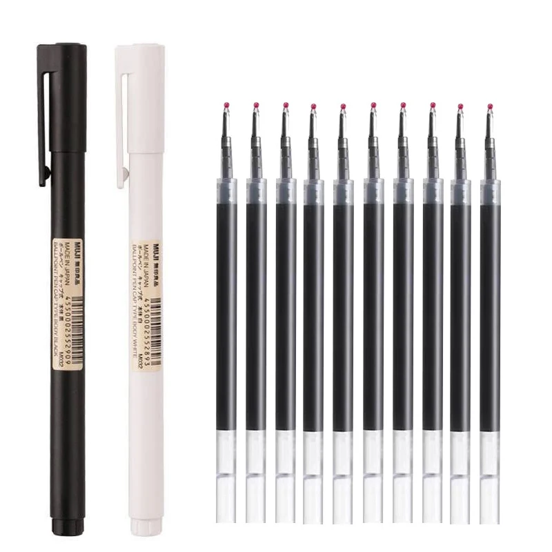 Bolígrafo de Gel blanco/negro  - Muji Stationery Gel Pen reseña y precio