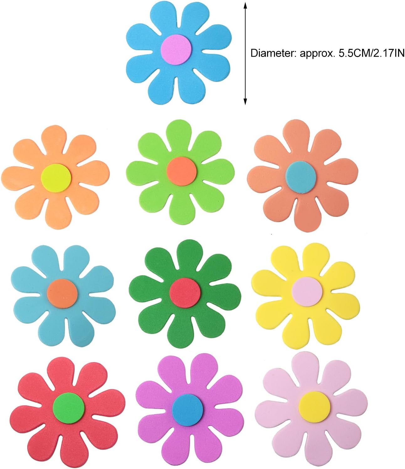 Pegatinas de espuma con flores - Craft Embellishments reseña y precio