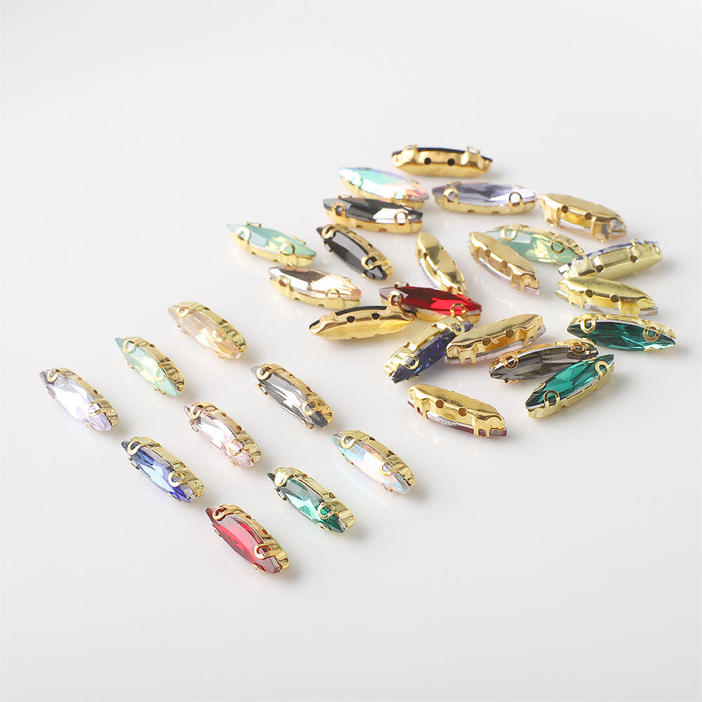 20 Piezas de Cristales de Vidr - Sew On Rhinestone reseña y precio