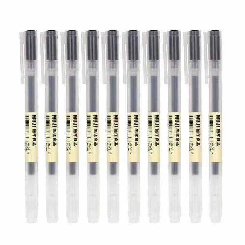 10-30 unids/set 0,38/0,5mm bol - Muji Stationery Gel Pen reseña y precio