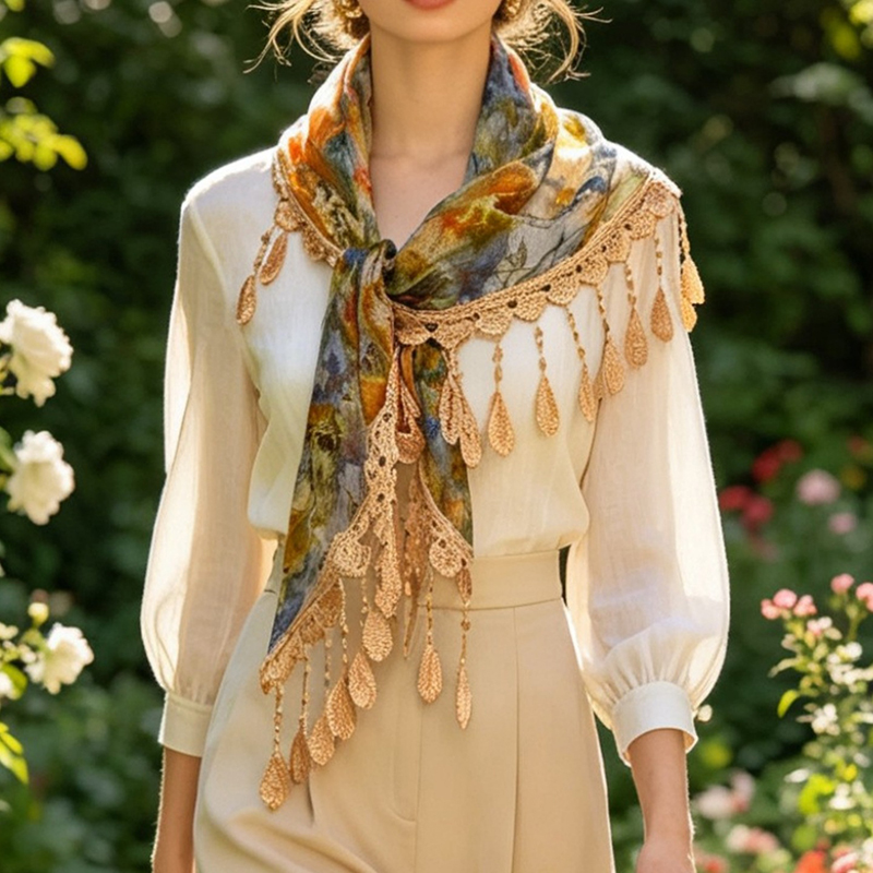 Cinturón de encaje floral vint - Tassel Fringe Trim reseña y precio