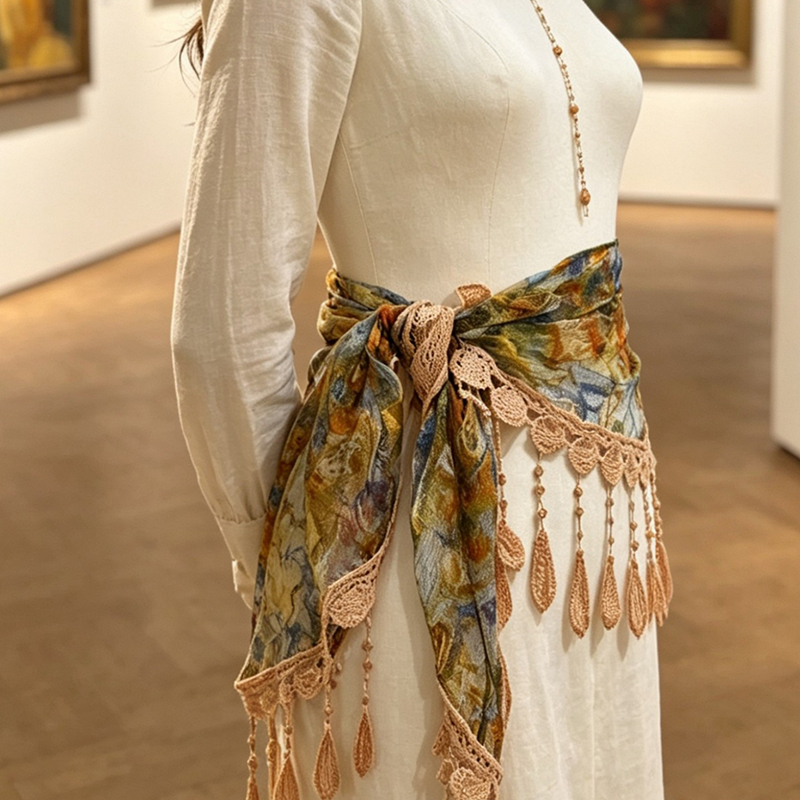 Cinturón de encaje floral vint - Tassel Fringe Trim reseña y precio