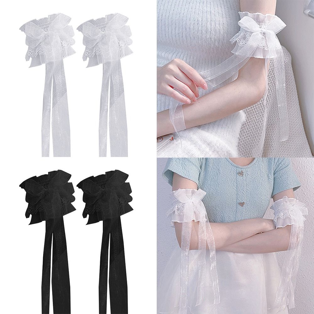Calentadores de brazo con lazo - Elastic Lace Trim reseña y precio