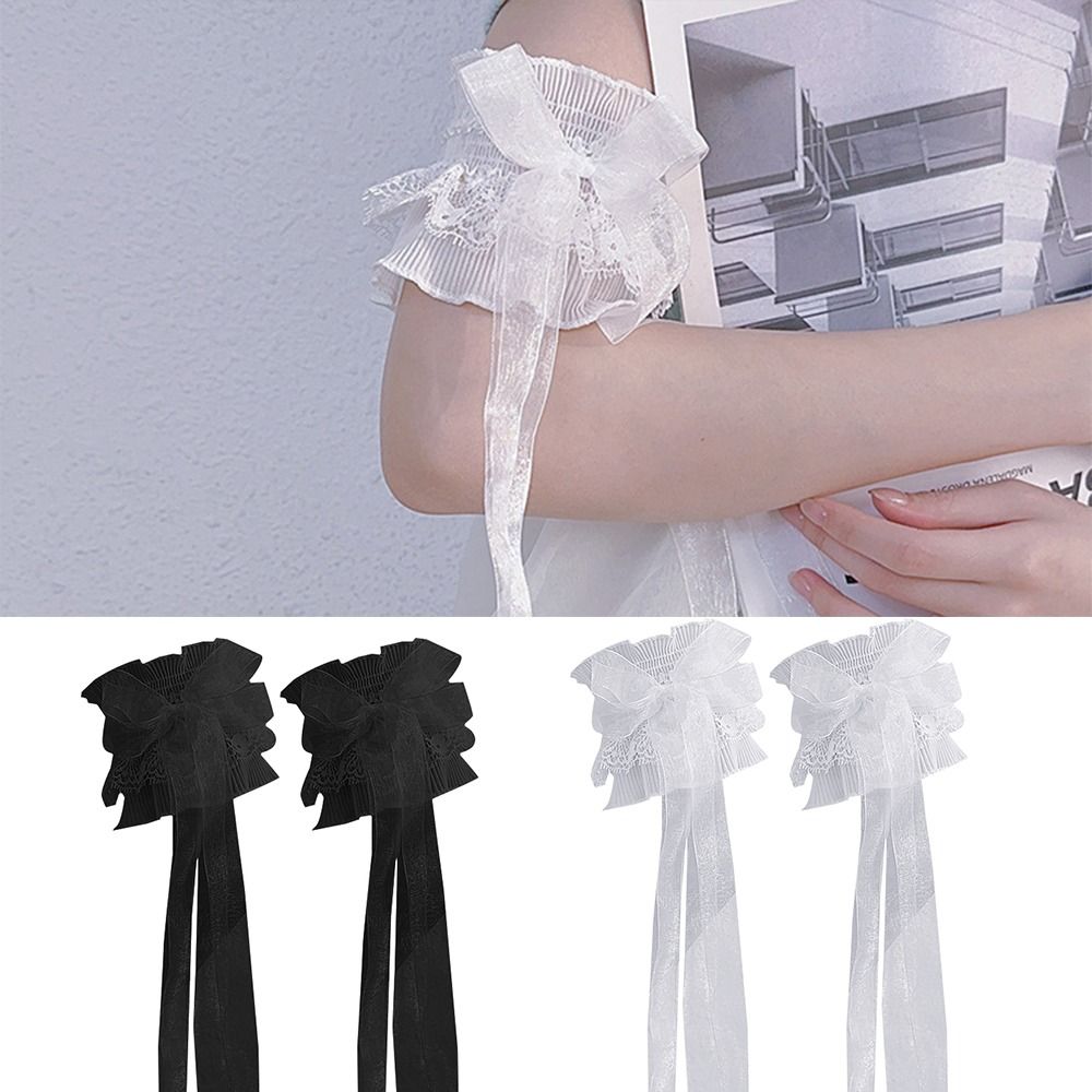Calentadores de brazo con lazo - Elastic Lace Trim reseña y precio