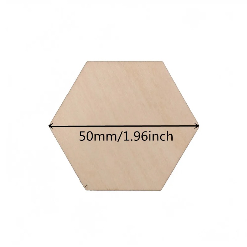 Rebanadas hexagonales de mader - Craft Embellishments reseña y precio