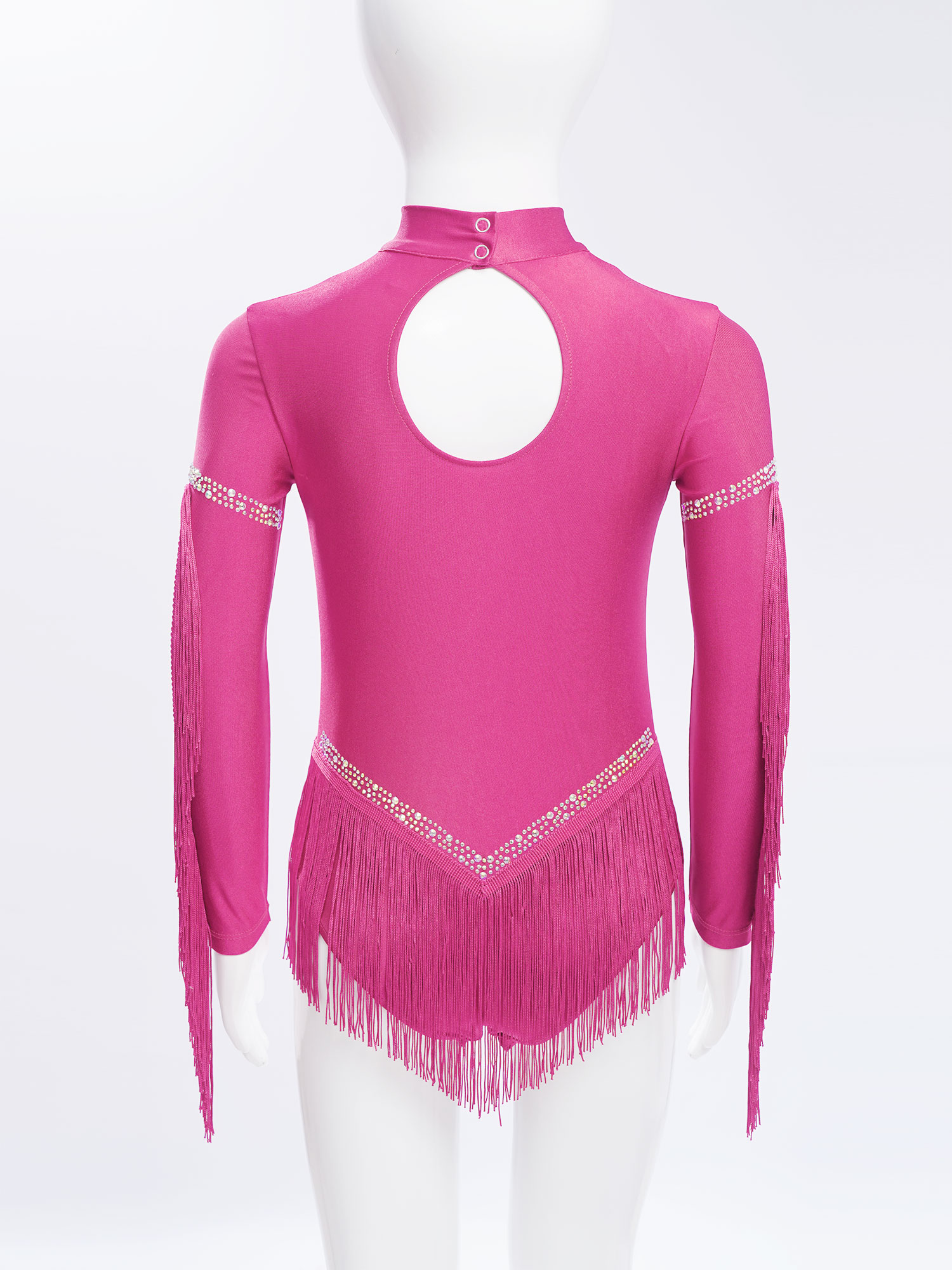 Body de baile latino con fleco - Rhinestone Banding Trim reseña y precio