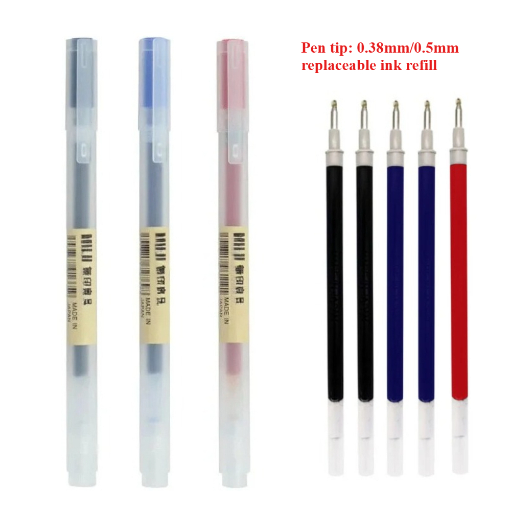 Recambios de Tinta de 0.38/0.5 - Muji Stationery Gel Pen reseña y precio